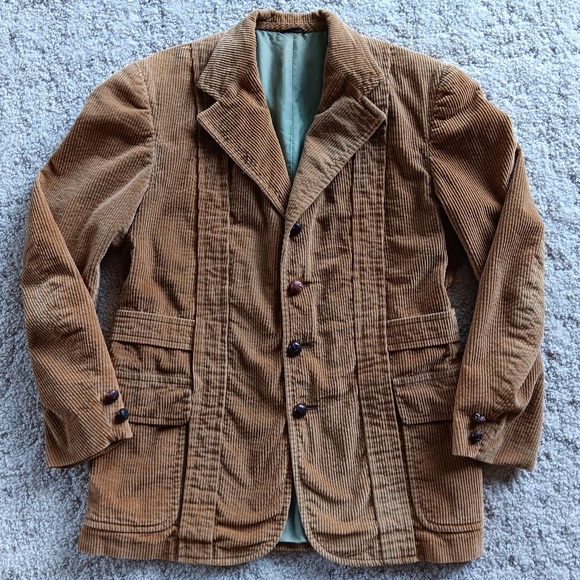 Vintage Montgomery Ward Corduroy Jacket Blazer - Picture 3 of 5